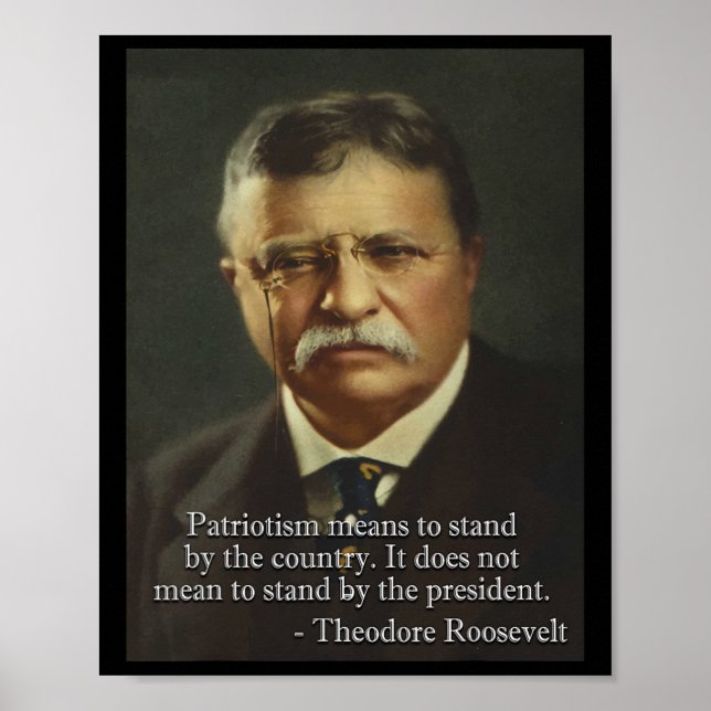 Poster Theodore Roosevelt Mème Anti Trump Tee (Devant)