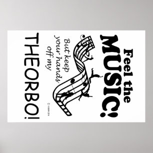 Poster Theorbo Sent La Musique