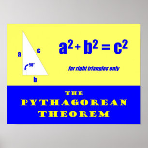 Poster Théorème de Pythagore