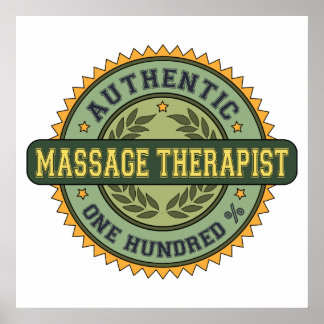 Poster Thérapeute de massage authentique