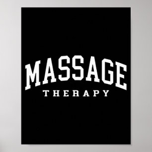 Poster Thérapeute de massage drôle thérapie musculaire dr