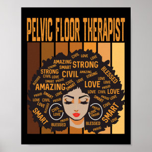 Poster Thérapeute du plancher pelvien Fier mois de l'hist