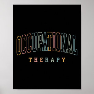 Poster Thérapeute en ergothérapie Ot enseignant Sped Gif