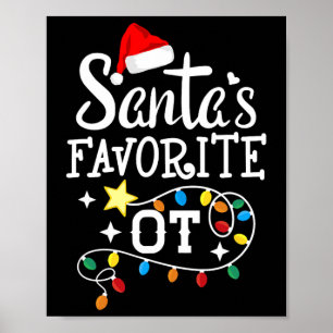 Poster Thérapie ergothérapie de Noël Père Noël F