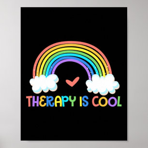 Poster Thérapie est un thérapeute Cool de sensibilisation