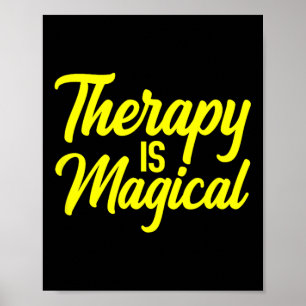 Poster Thérapie est un thérapeute magique Mentale