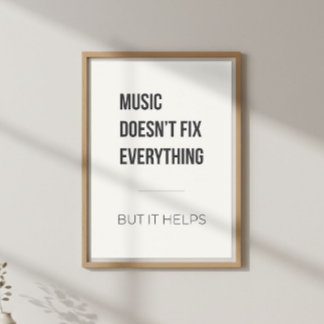 Poster Thérapie musicale motivationnelle calme
