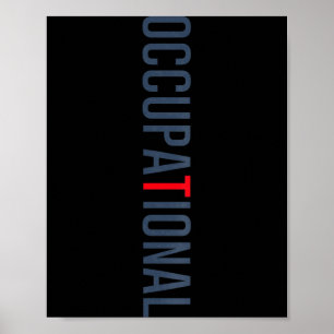 Poster Thérapie occupationnelle drôle thérapeute en ergot