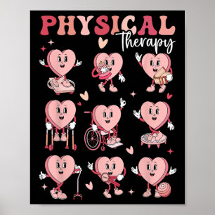 Poster Thérapie physique mignonne Saint-Valentin Pt Pta P