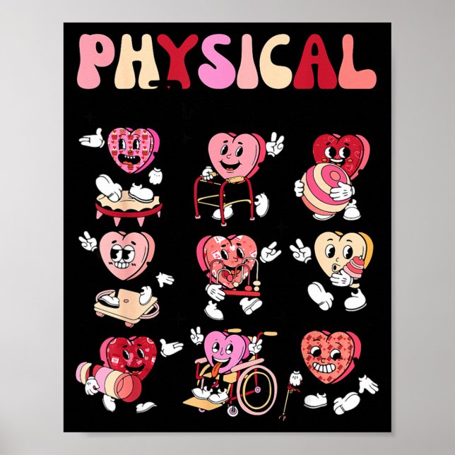 Poster Thérapie physique pédiatrique Pt Pta Joyeuse Saint (Devant)