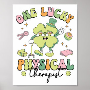 Poster Thérapie physique Pt Patricks Day Thérapeute physi