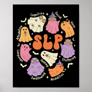 Poster Thérapie vocale Pathologiste du langage Hallowe