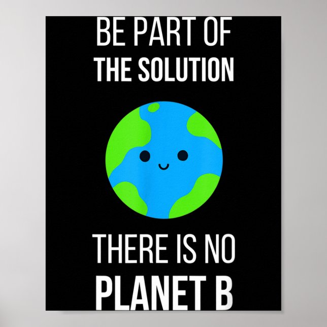 Poster There Is No Planet B Global Warming Earth Day Envi (Devant)