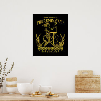 Poster Thérèmermaid dorée