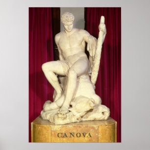 Poster Theseus et le Minotaur, 1782