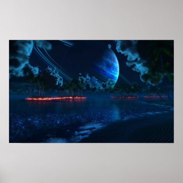 Poster Thetis Tropic Night Canvas (Devant)