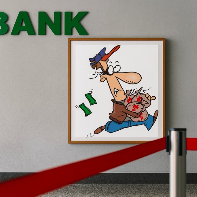 Poster Thief Stealing Money (Créateur téléchargé)