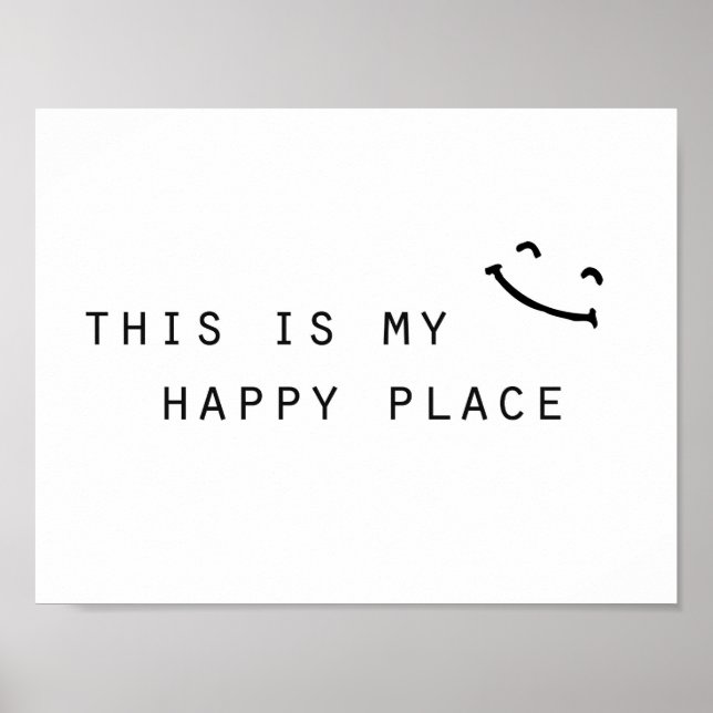 Poster thiis my happy place moy design (Devant)