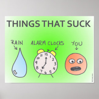 Poster "Things That Suck"