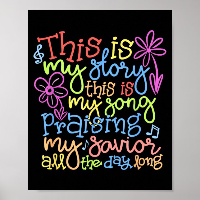 Poster This Is My Story - Christian Faith Gift  (Devant)