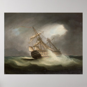 Poster Thomas Buttersworth - H.M.S. "Victoire"