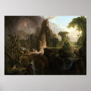 Poster Thomas Cole Expulsion du Jardin d'Eden