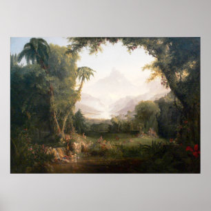 Poster Thomas Cole Le Jardin d'Eden