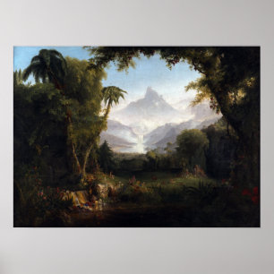 Poster Thomas Cole Le Jardin d'Eden