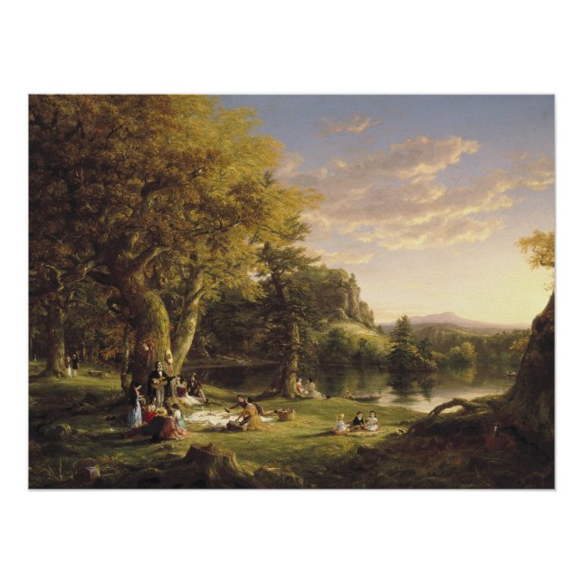 Poster Thomas Cole Le Pic-Nic (Devant)