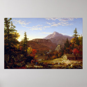 Poster Thomas Cole Le retour du chasseur