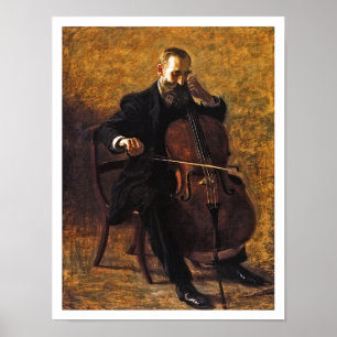 Poster Thomas Eakins Peinture : Le Joueur du violoncelle
