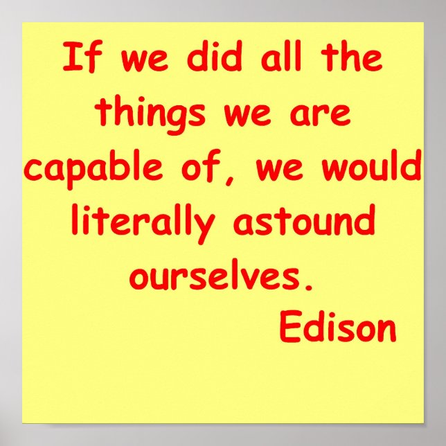 Poster Thomas Edison cite (Devant)