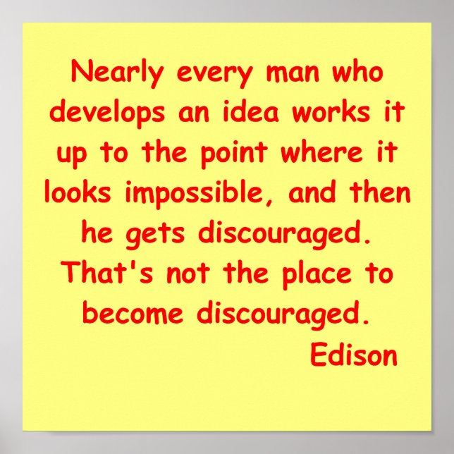 Poster Thomas Edison cite (Devant)