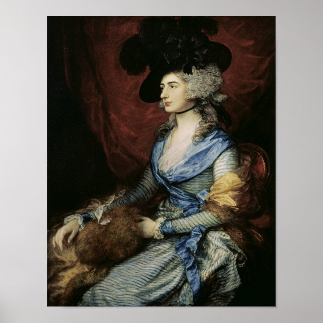 Poster Thomas Gainsborough |Mme Sarah Siddons, les acteur (Devant)