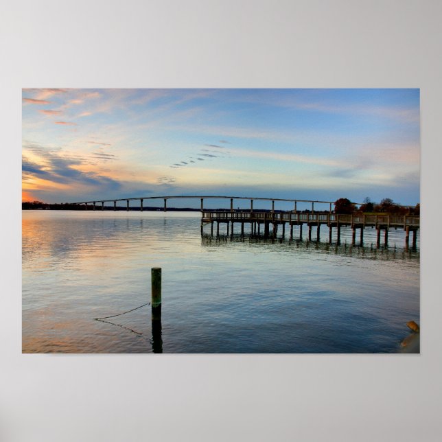 Poster Thomas Johnson Bridge, Solomons Maryland (Devant)