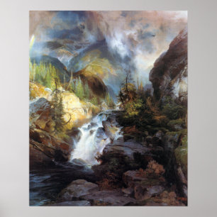 Poster Thomas Moran Enfants de la montagne