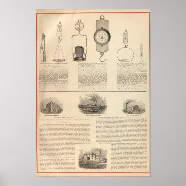 Poster Thomas S Morton, Fabricant Morris (Devant)