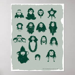 Poster THORIN OAKENSHIELD™ and Company Hair
