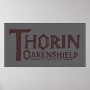 Poster THORIN OAKENSHIELD™ Logo Brown