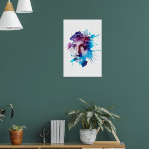 Poster Thorn Crown Jésus Christ Passion Art Abstrait