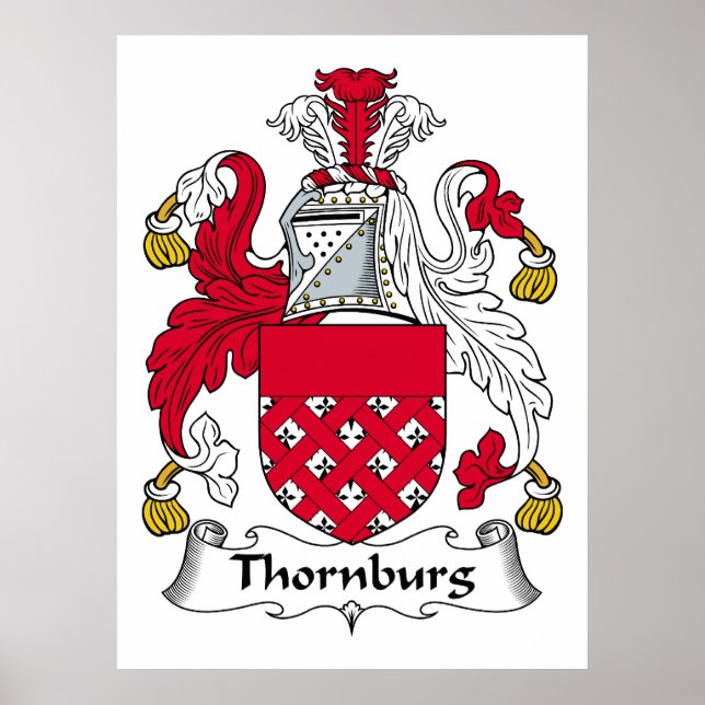 Poster Thornburg Family Crest (Devant)