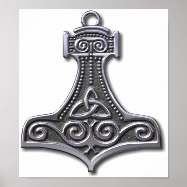 Poster Thor's Hammer-silver (Devant)