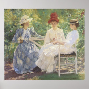 Poster Three Sisters, Edmund Charles Tarbell