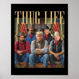 Poster Thug Trump Vance Kennedy Elon Pour Le Graphique De