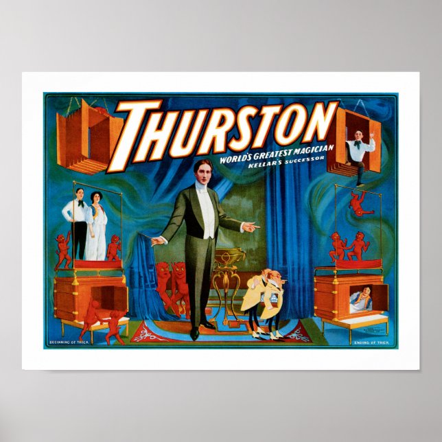 Poster Thurston ~ Le plus grand magicien du monde (Devant)