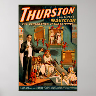 Poster Thurston - les démons et l'âne disparaissent la