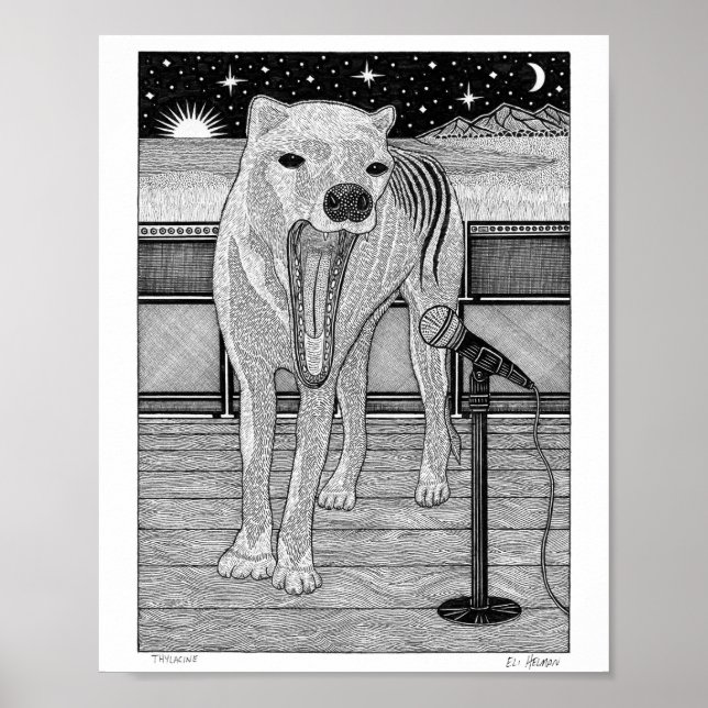 Poster Thylacine (Devant)