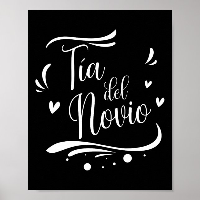 Poster Tia Del Novio Tante Espagnole Du Mariage Groom (Devant)