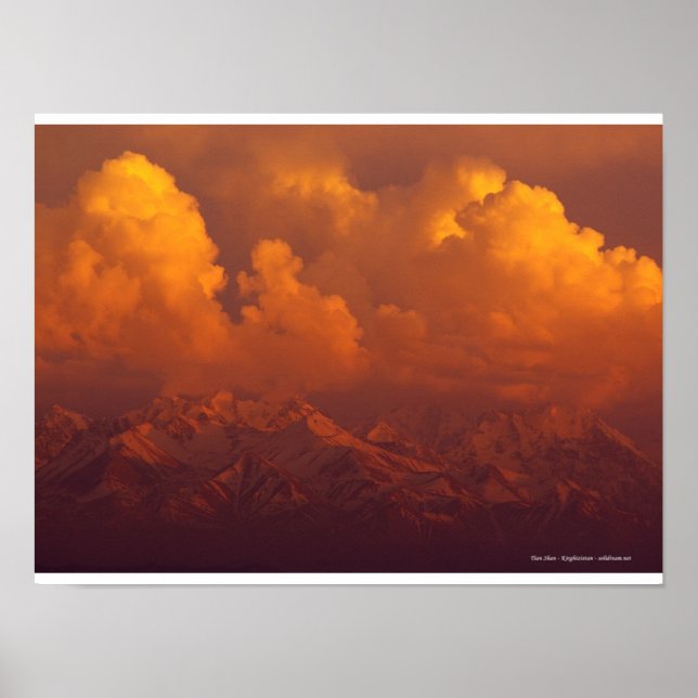 Poster Tian Shan, Kazakhstan (Devant)