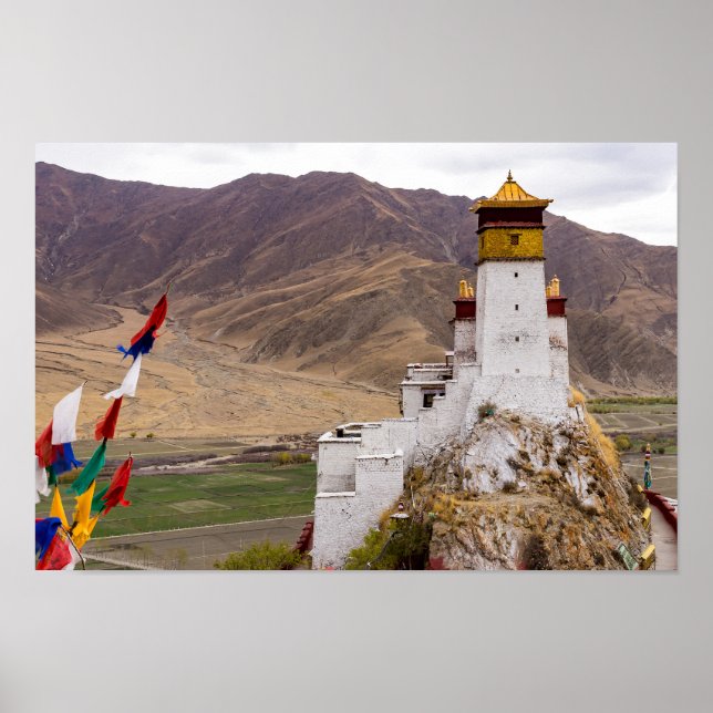 Poster Tibet - Palais Yumbulakhang (Devant)